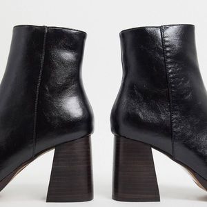 ASOS design chunky heeled black boots